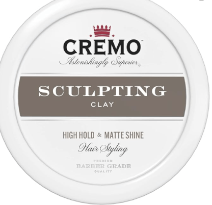 CREMO - Barber Grade Hair Styling Sculpting Clay For Men | High Hold and Matte Finish | 113g