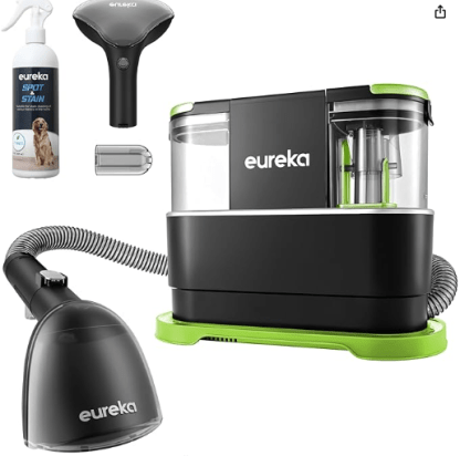 EUREKA NEY100 Portable Carpet and Upholstery Cleaner, Spot Cleaner for Pets, Stain Remover for Carpet, Area Rugs, Upholstery, Coaches and Car with Cleaning Solution